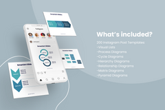 Square Smart Art Posts for PowerPoint