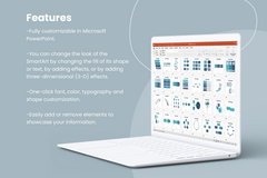 Square Smart Art Posts for PowerPoint