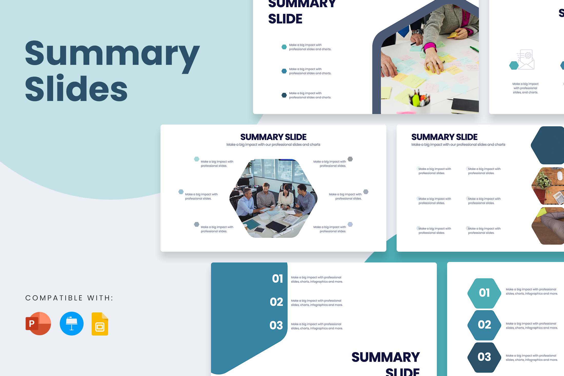 Summary Slides for PowerPoint, Keynote and Google Slides – Infograpia
