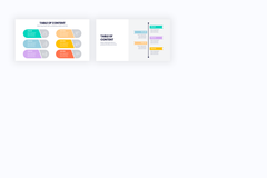Table of content Slides for PowerPoint, Keynote, Google Slides and Illustrator