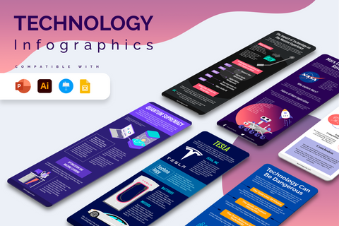 Vertical Infographic Templates Bundle