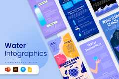 Vertical Infographic Templates Bundle