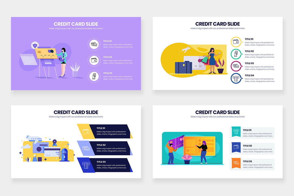 Credit Card Infographics for PowerPoint, Keynote, Google Slides and Il ...