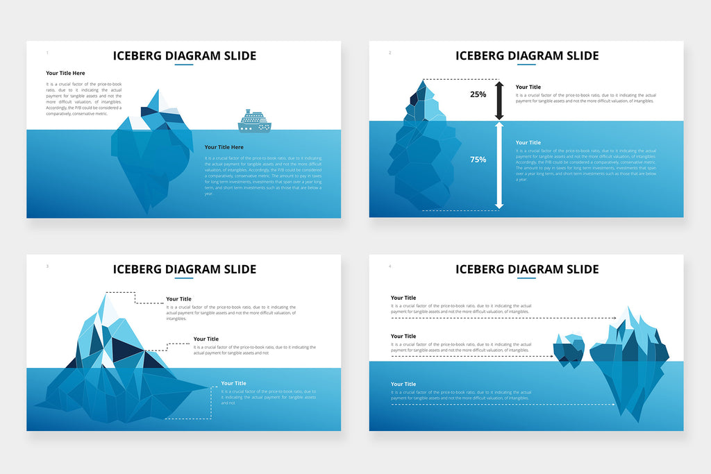 Iceberg Diagram Infographics