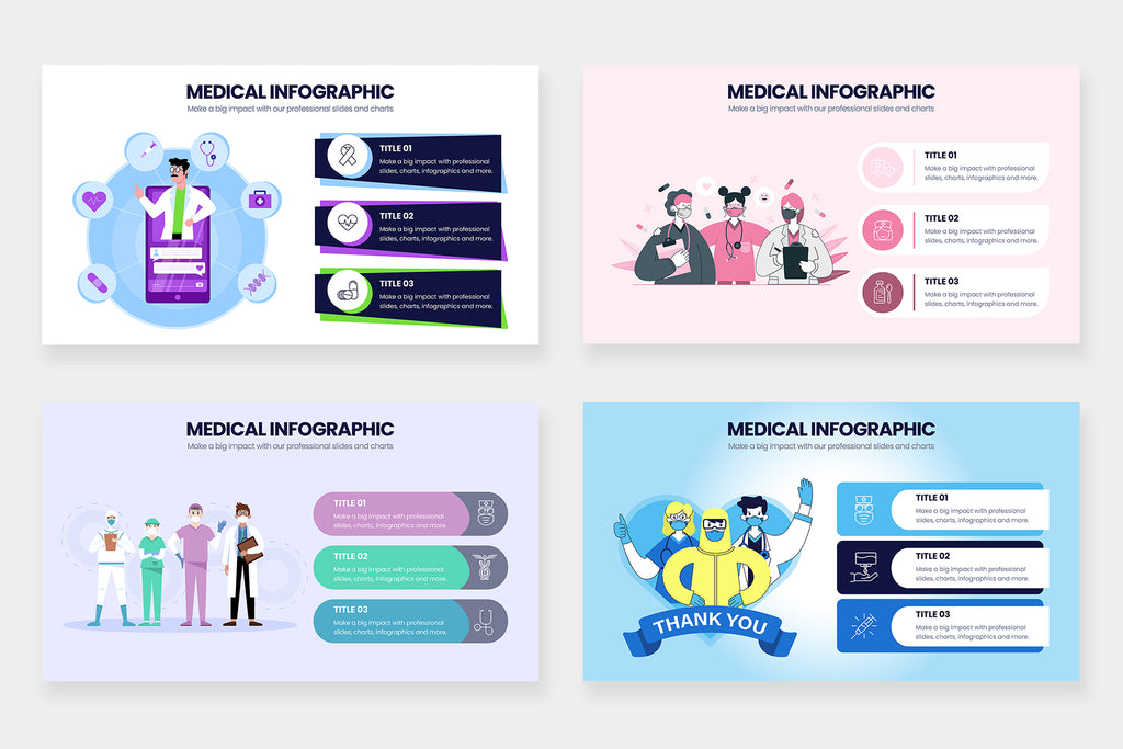 Medical Infographics for PowerPoint, Keynote, Illustrator and Google Slides