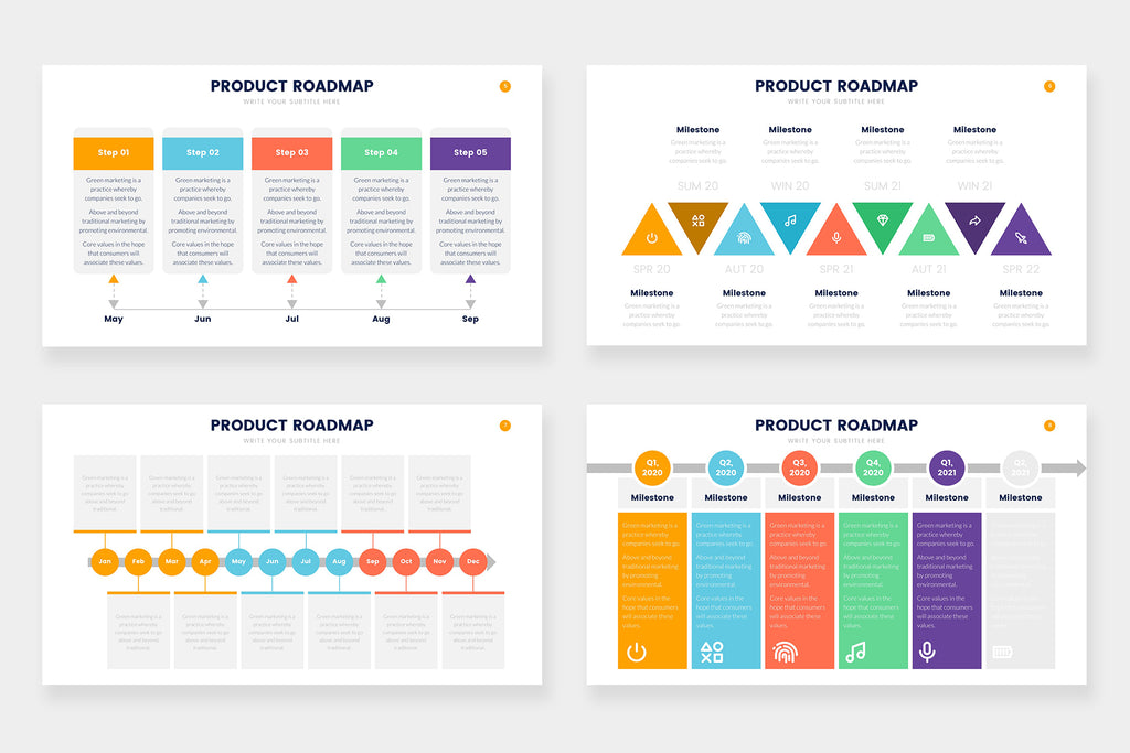 Product Roadmap Infographics