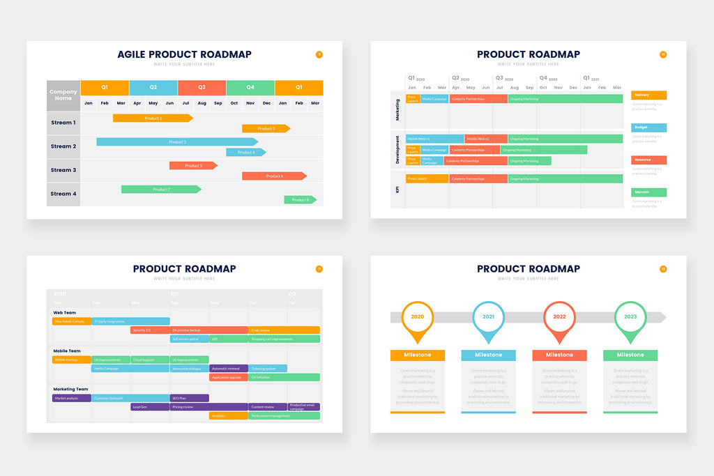 Product Roadmap Infographics