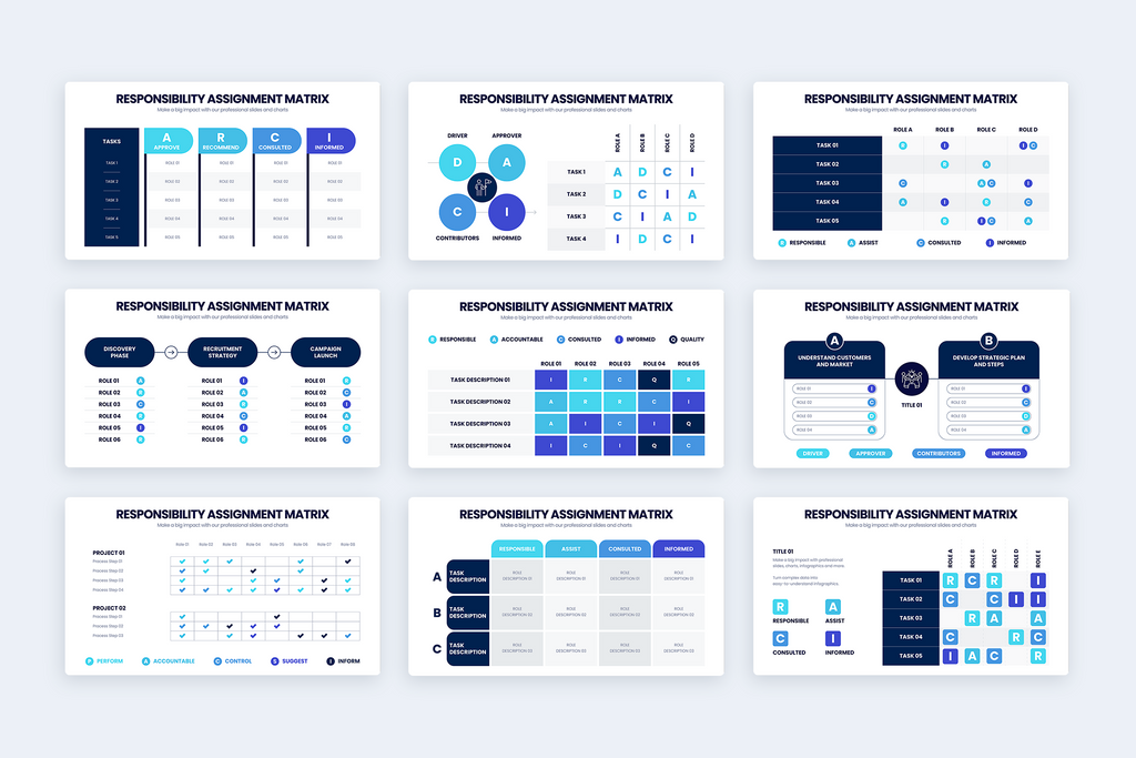 Responsibility Assignment Matrix Infographics