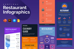 Vertical Infographic Templates Bundle