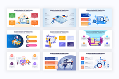 SEO Infographics for PowerPoint, Keynote, Google Slides and Illustrator