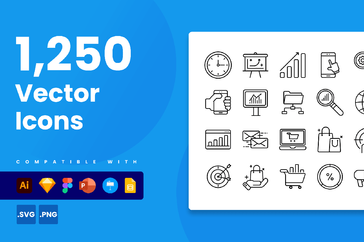 1250 vector icons