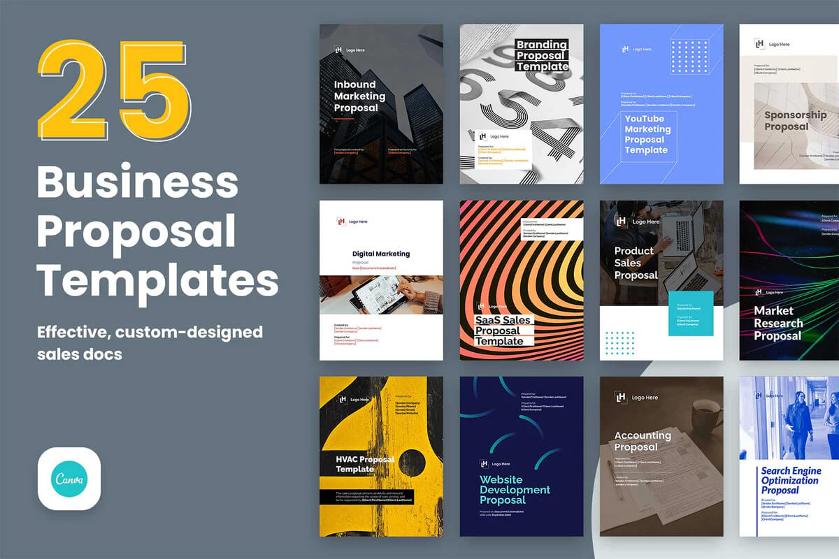 25 proposal templates