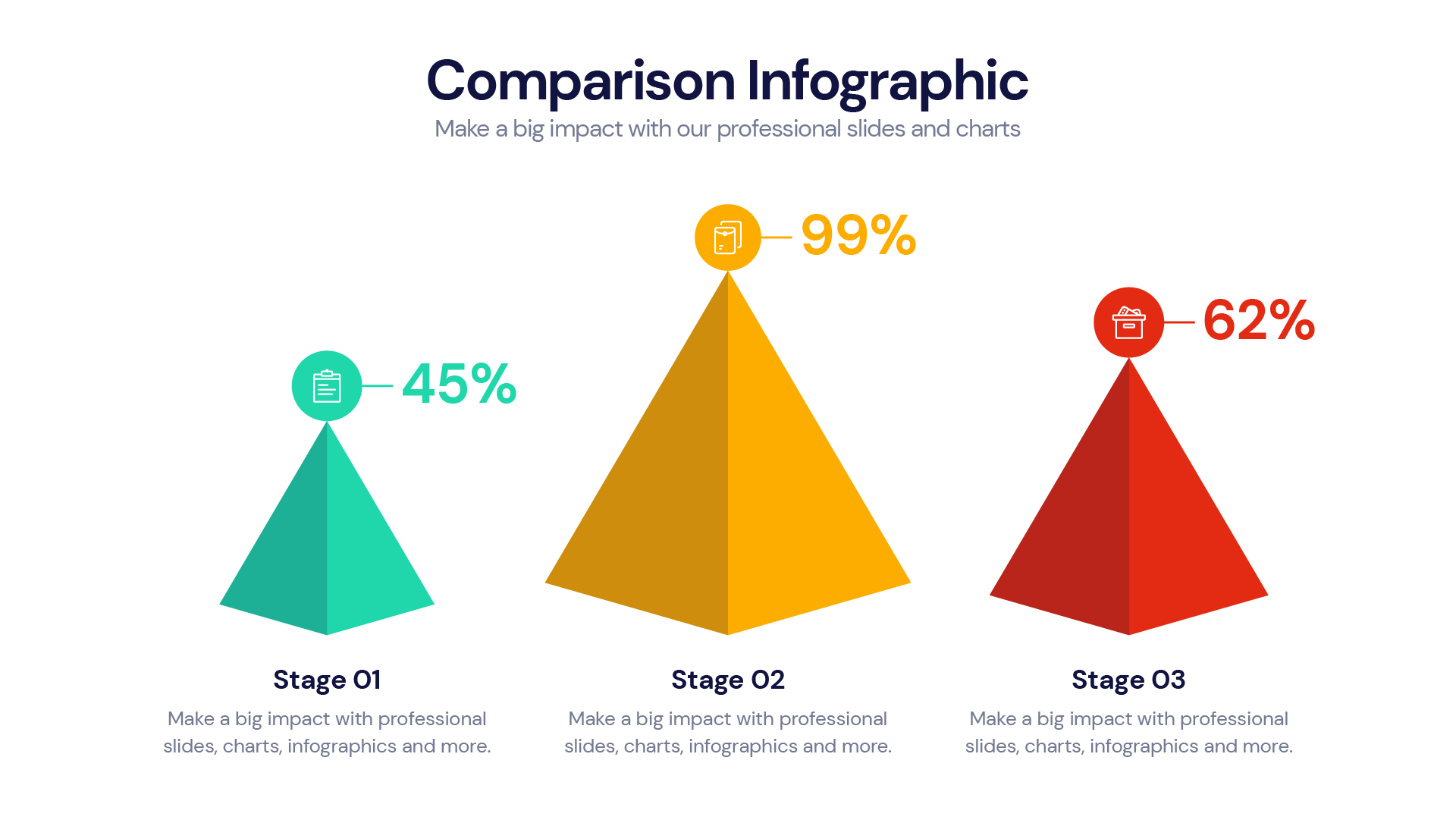 Comparison infographic slide