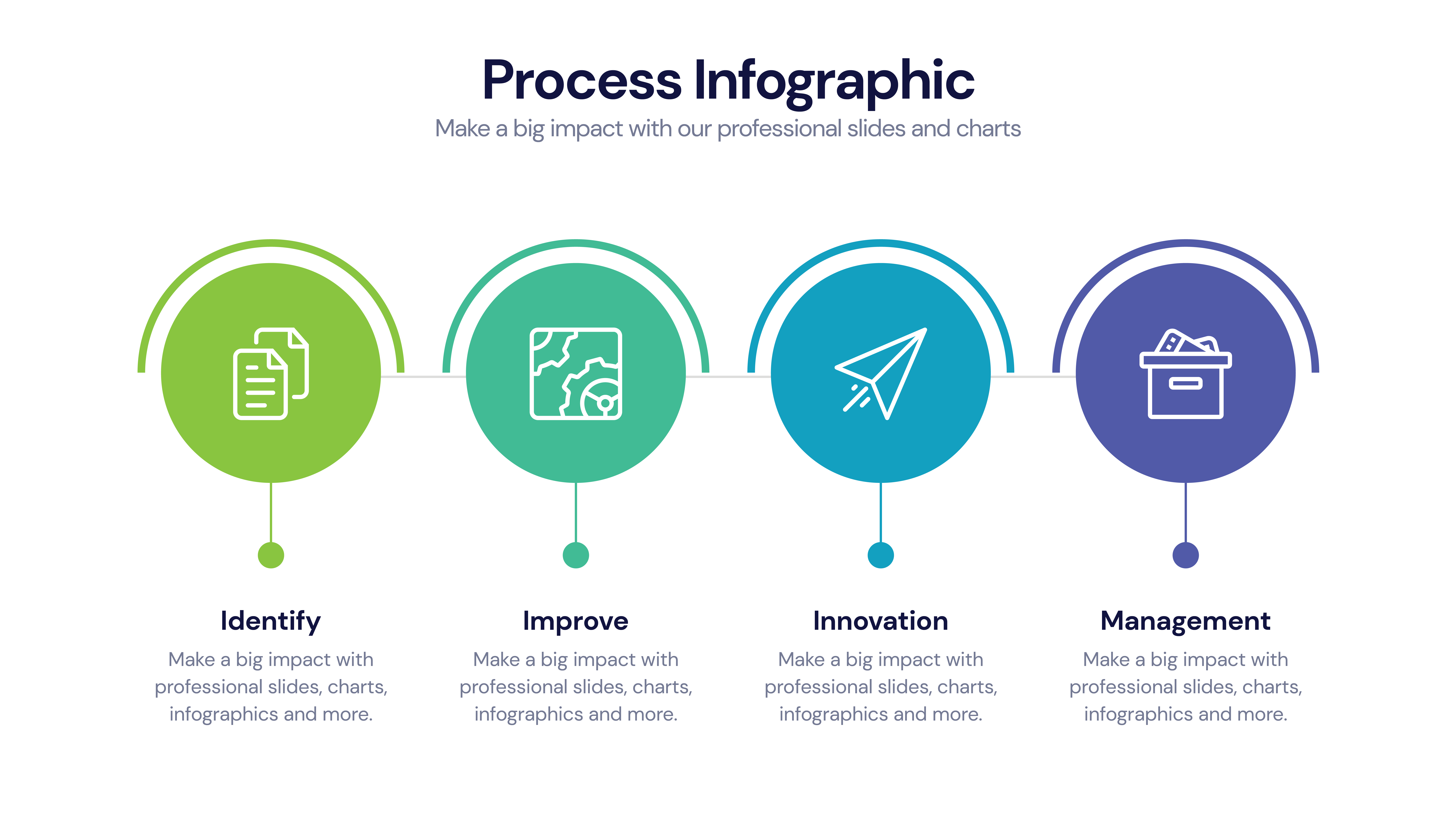 Process infographic slide