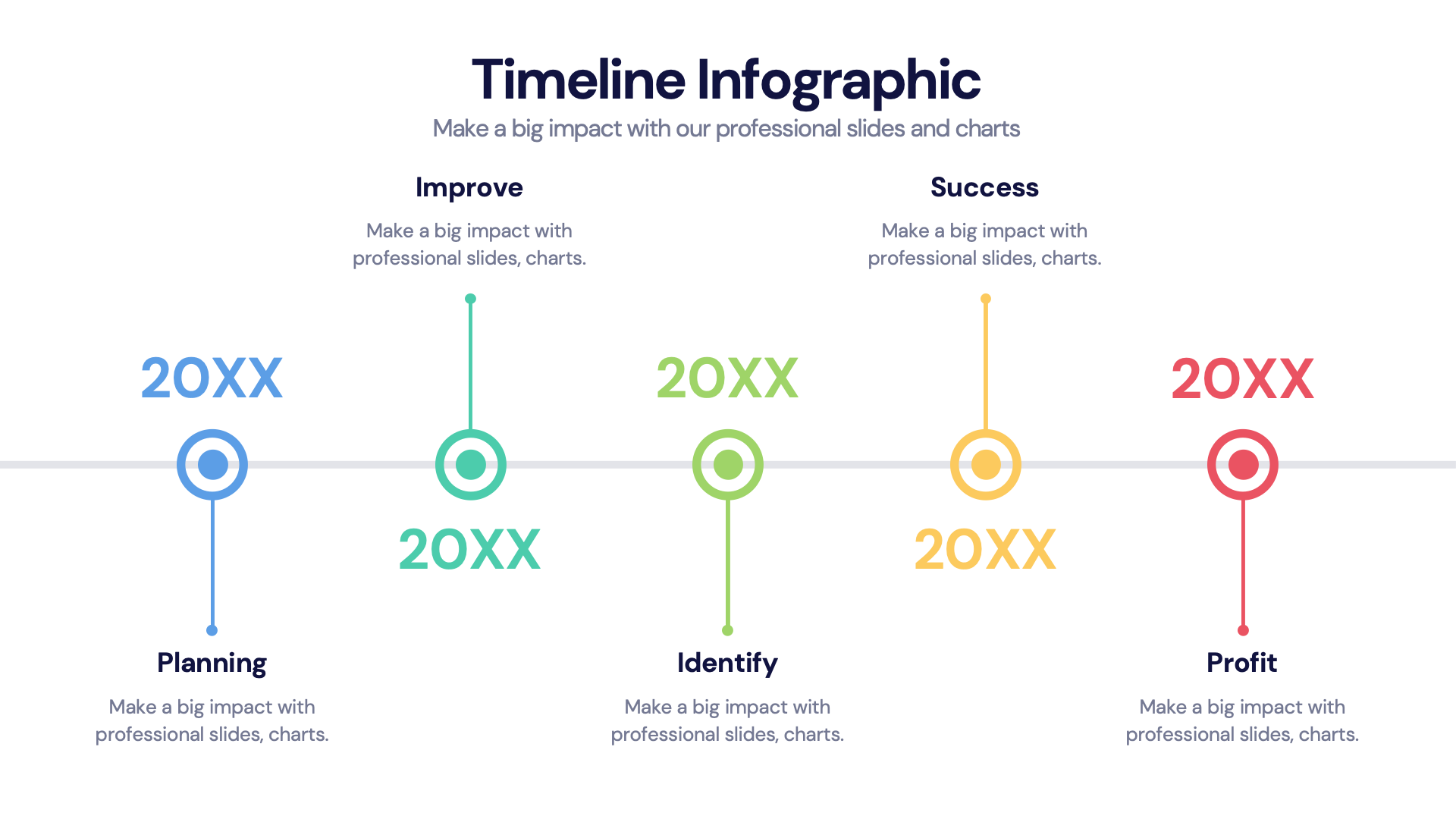 Timeline infographic slide
