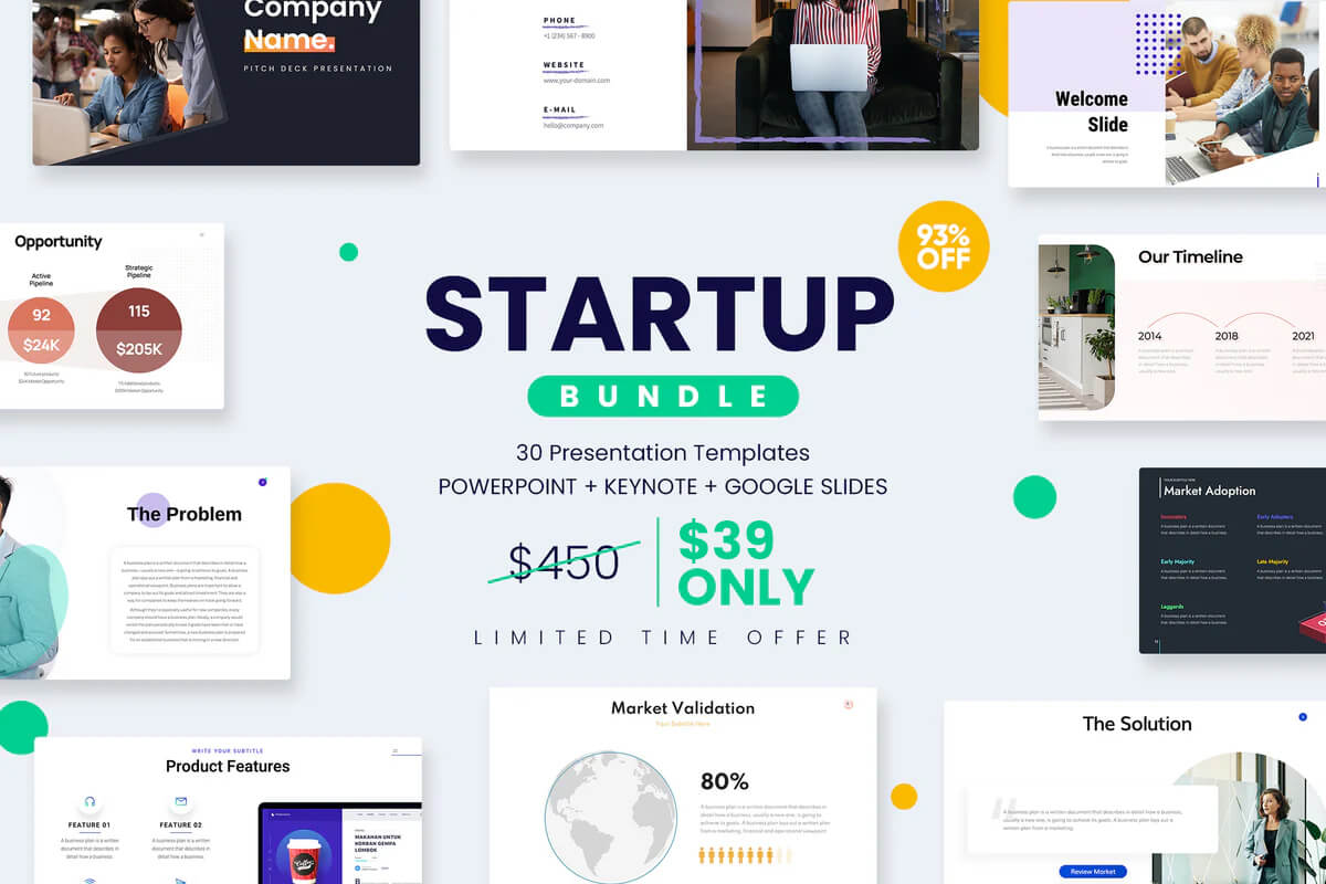 30 startup presentations